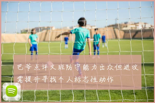 巴爷点评文班防守能力出众但进攻需提升寻找个人标志性动作